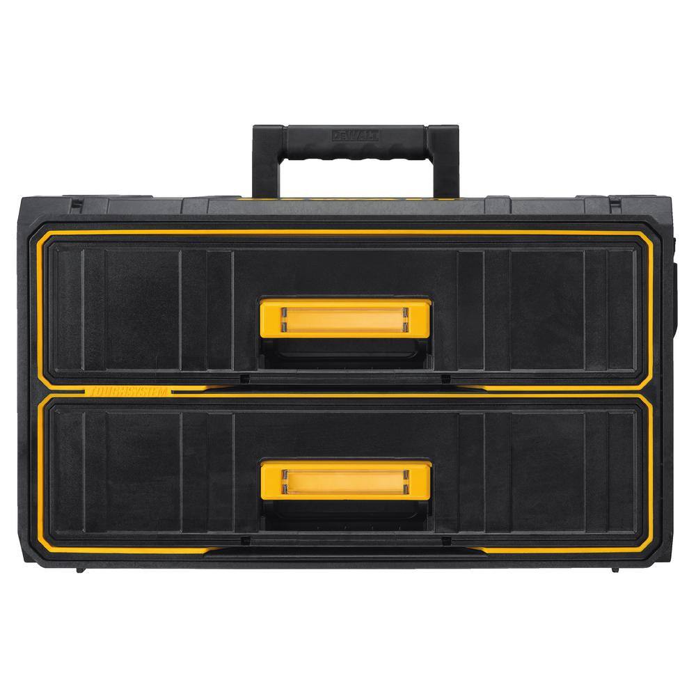 DW 14 in. x 38 in. Drive Polished Chrome Mechanics Tool Set (142-Piece) and  22 in. 2-Drawer Tool Box DWMT73802W08290