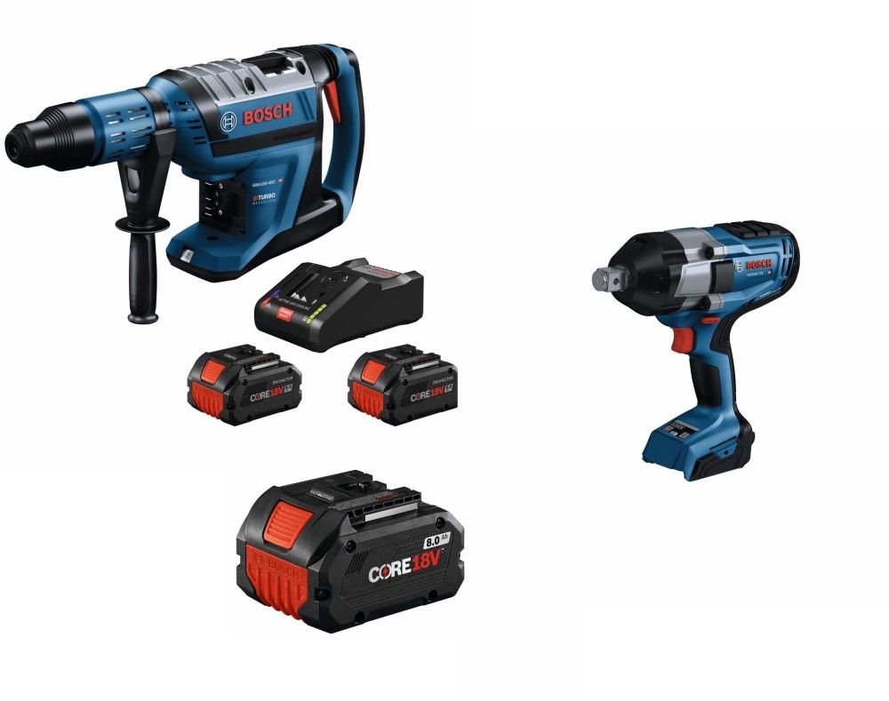 Bosch 18V 2 Tool Combo Kit Bundle GBH18V-45CK24-GDS770 from Bosch