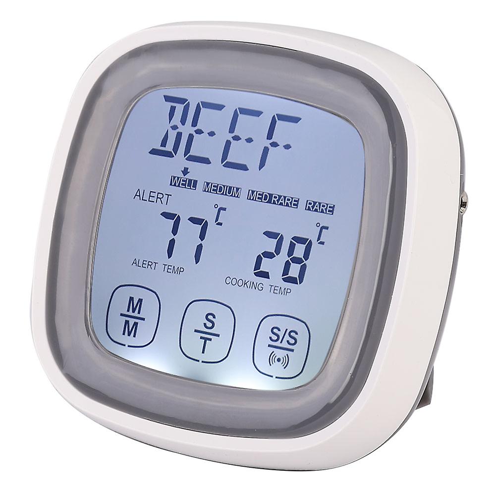 Touch Screen Kitchen Cooking Digital Food Meat Thermometer Timer Tool With Probe