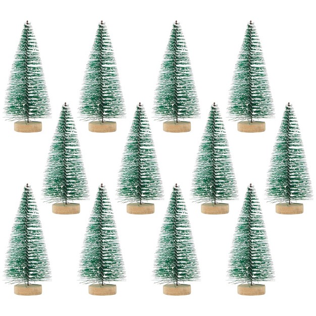 Mini Christmas Trees For Table Top Decorations Holiday Decor 4 25 X 2 Inches