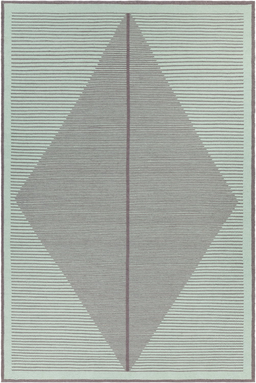 Elyza Green/Grey Hand Woven Rug