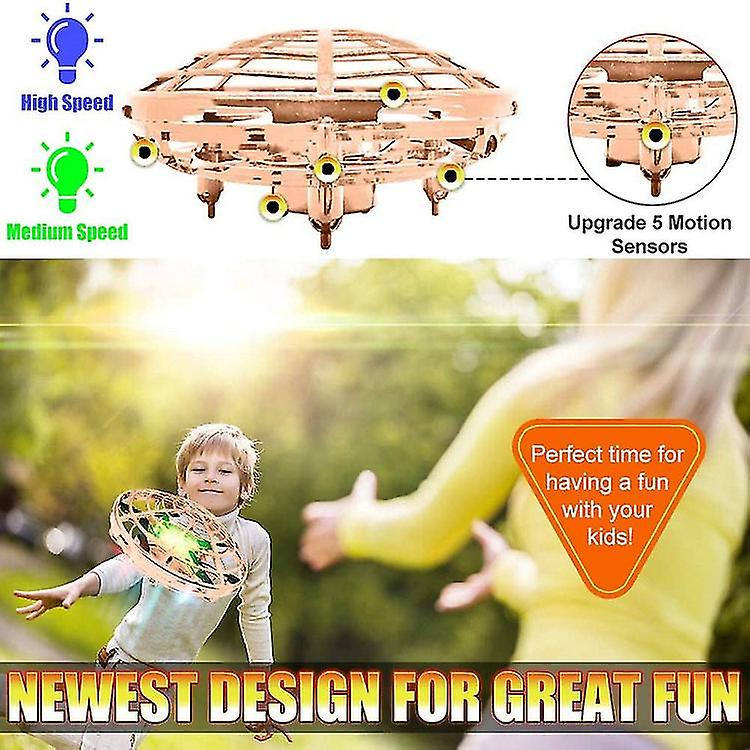 Hand Control Drones For Kids Or Adults - Hands Free Mini Drone， Easy Indoor Mini Ufo Flying Ball Gift Toys