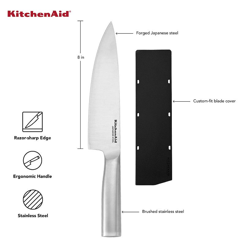 KitchenAid Gourmet 8-in. Chef Knife with Blade Cover