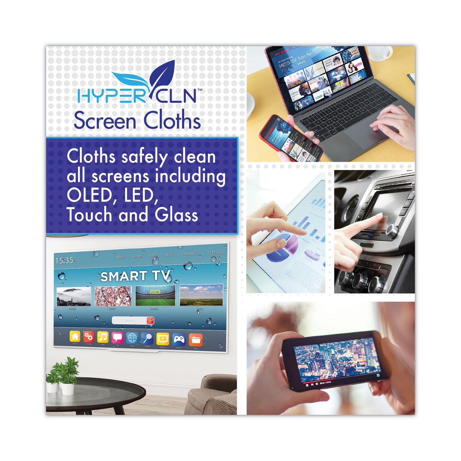 HYPERCLN Screen Cloths by Falconandreg; Safety Products FALHCNCL