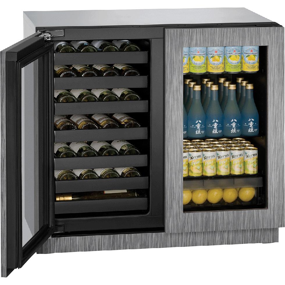 U-Line 7 cu. ft. Built-in Beverage Center U-3036BVWCINT-00B