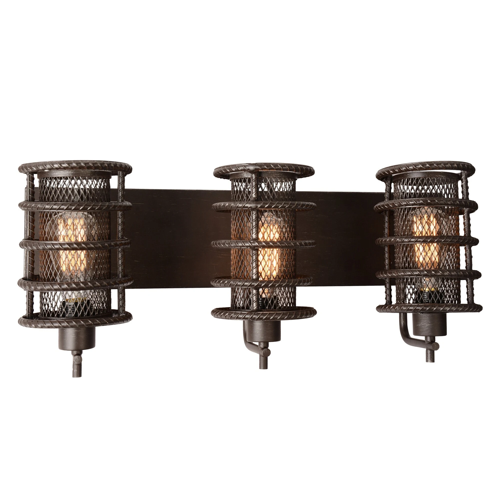 Darya 3 Light Wall Sconce With Brown Finish