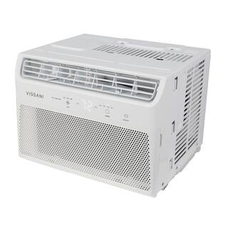 Vissani 6000 BTU 115-Volt Window Air Conditioner for 250 sq. ft. Rooms in White VWA06