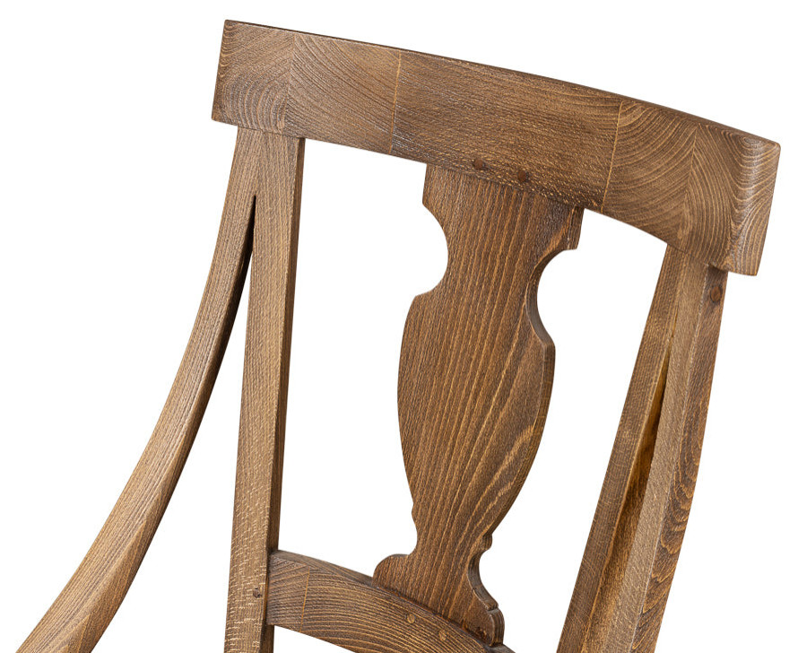 Fireside Vineyards Dining Chairs Set of 2 Husk Leather Seat   Traditional   Dining Chairs   by Sideboards and Things  Houzz