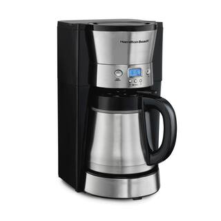 Hamilton Beach 10-Cup Stainless Steel Programmable Drip Coffee Maker with Thermal Carafe 46899R