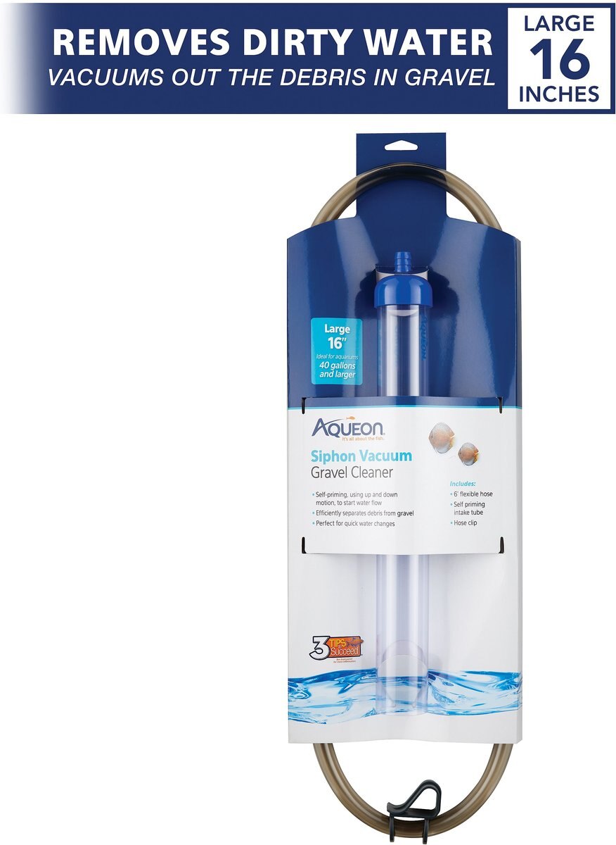 Aqueon Siphon Vacuum Aquarium Gravel Cleaner