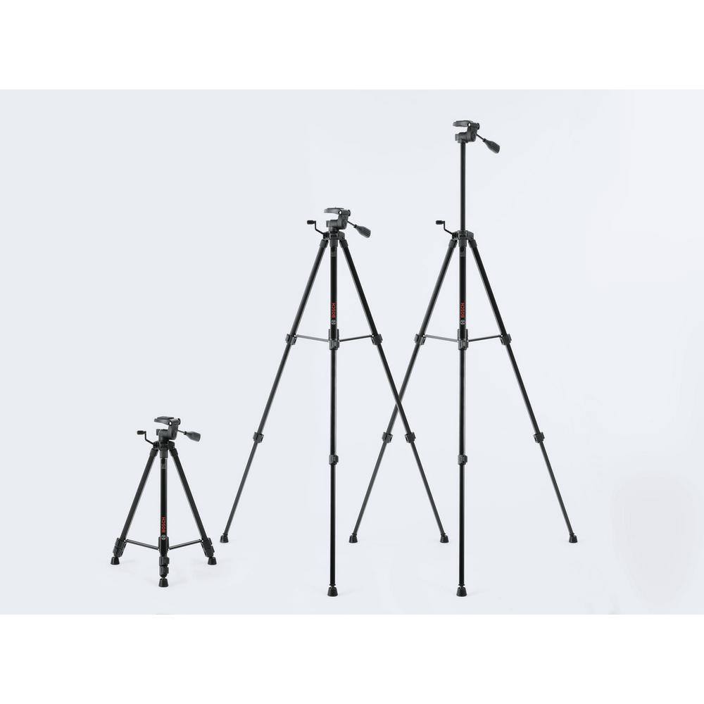 Bosch Compact Tripod with Extendable Height for Use with Line Lasers Point Lasers and Laser Distance Tape Measuring Tools BT 150