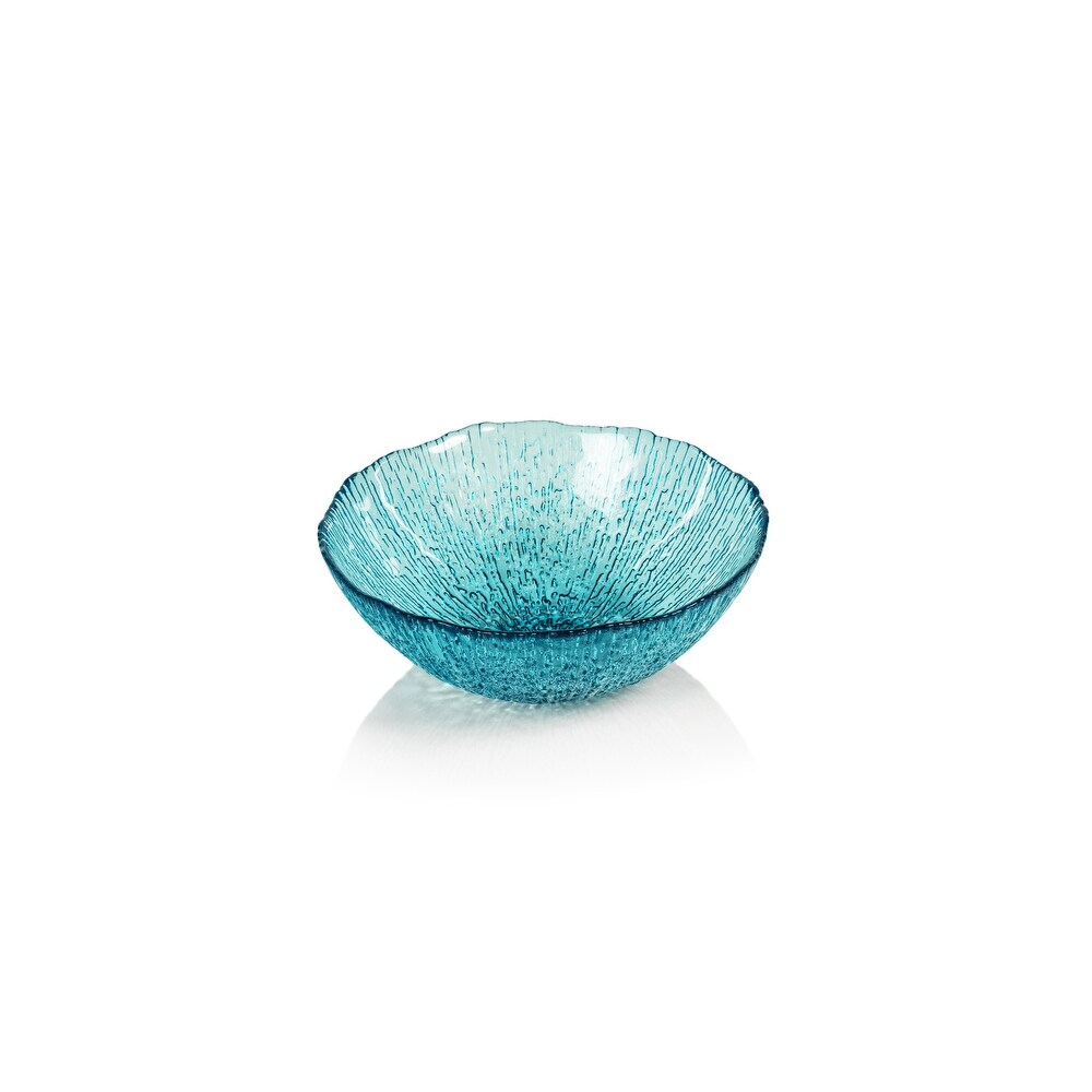 Exuma Aqua Blue Glass Bowls  Set of 6