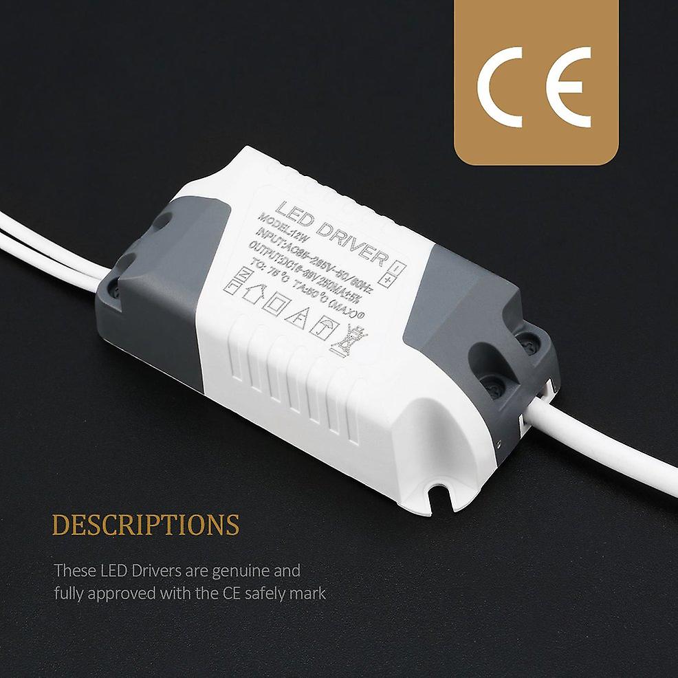 Dimmable Led Light Lamp Driver Transformer Power Supply 6/9/12/15/18/21w