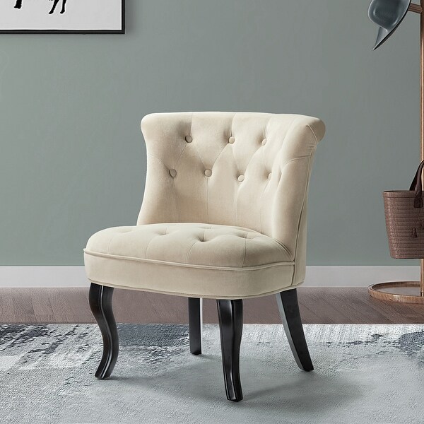 Christi Upholstered Tufted Wingback Accent Chair by HULALA HOME