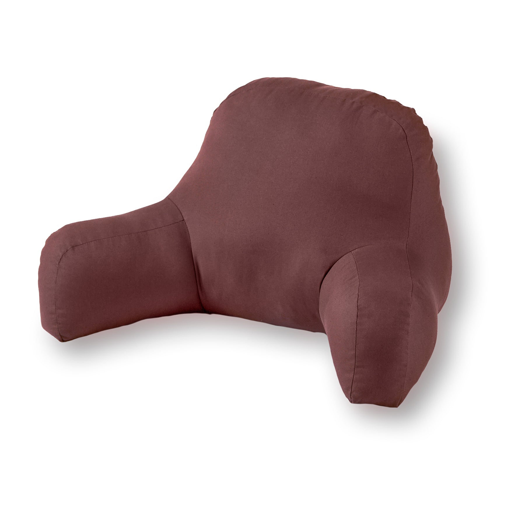 Solid Chocolate Brown Cotton Duck Bed Rest Pillow