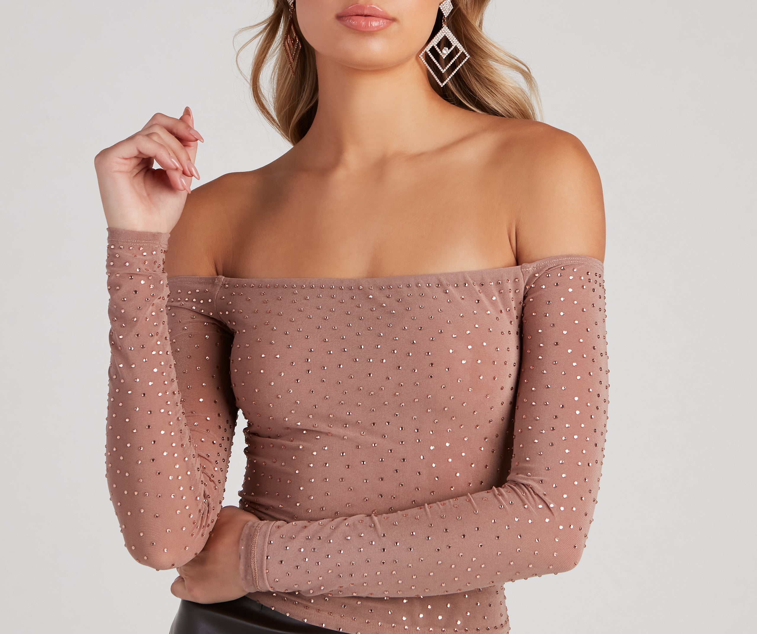 Make It Shine Off-The-Shoulder Top