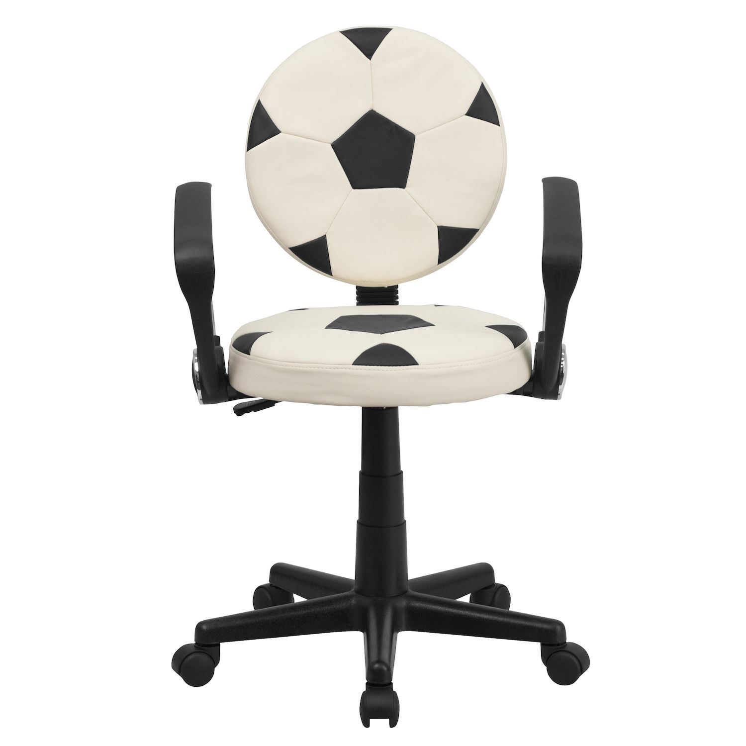 Emma and Oliver Football Swivel Task Office Chair with Arms