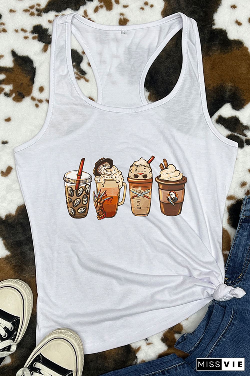 Halloween Coffee Sleeveless Tank Top Wholesale