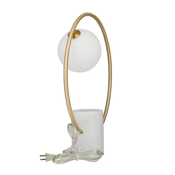 Marble Contemporary Accent Lamp - 15 x 5 x 18