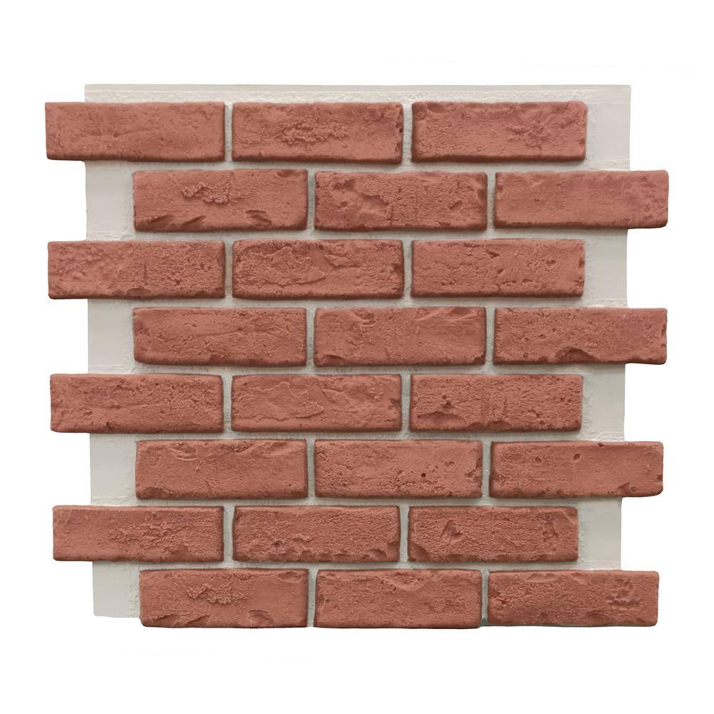 GenStone Classic Brick 22-12 in. x 22-14 in. Veneer Siding Full Panel EACHP