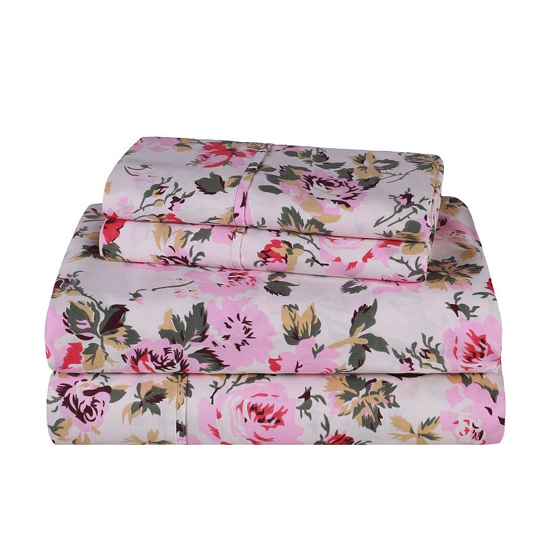 SUPERIOR Bohemian Wildflower Cotton Sheet Set