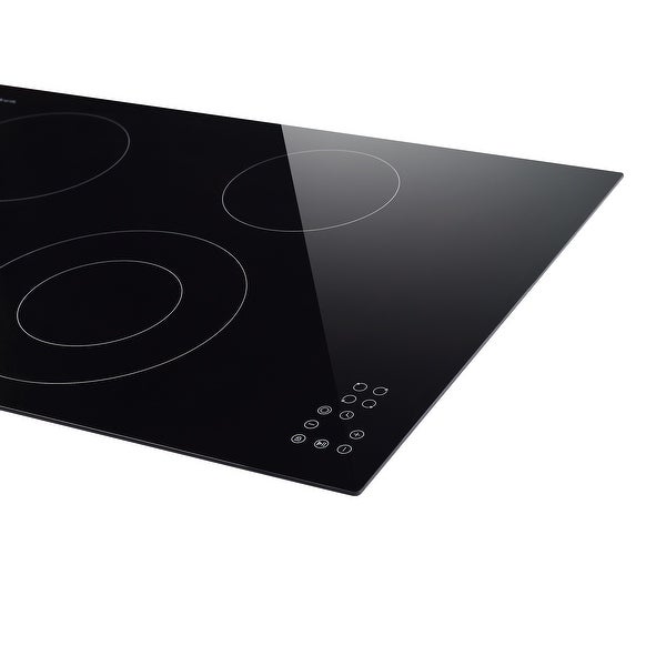 30-in 4 Elements Radiant Electric Cooktop Including Dual-Ring Element - 30