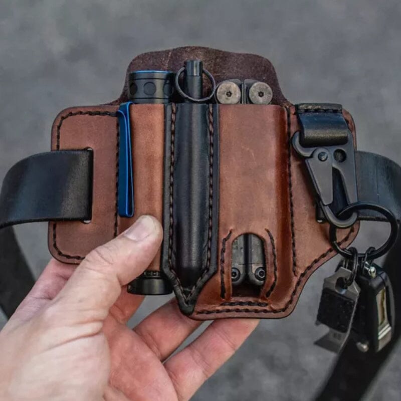 EDC Multi-Tool Belt Loop Leather Sheath