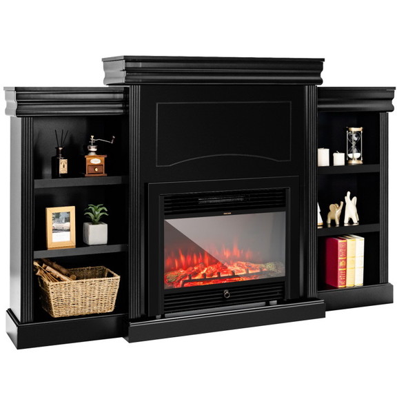 Costway 42519860 70 Inch Modern Fireplace Media En...