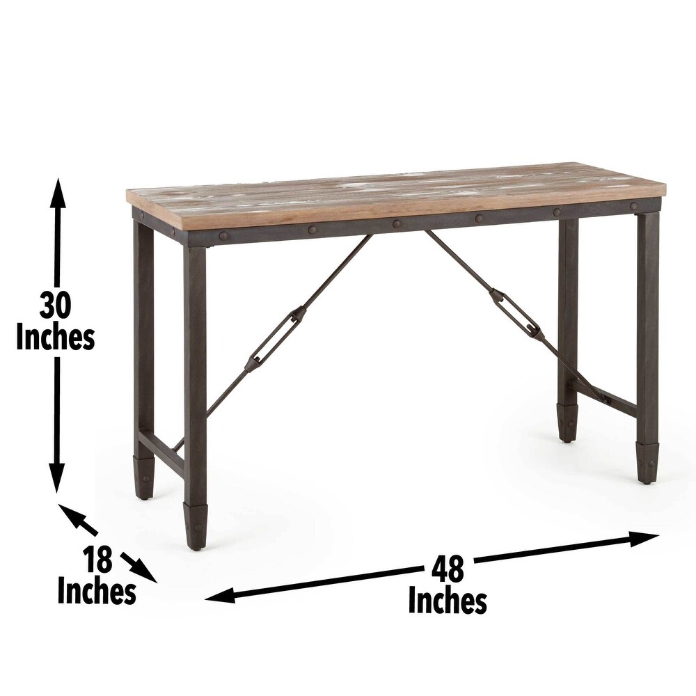 Simple Style Sofa Table with Wood Table Top and Sturable Strecher for Living Room