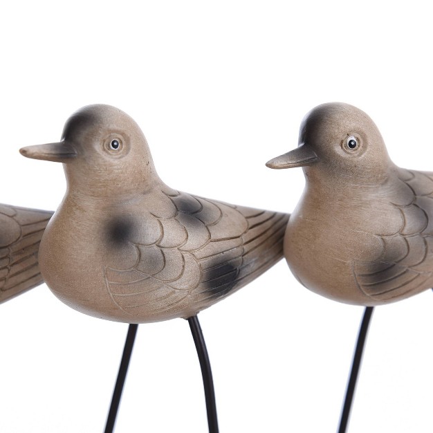 Decorative Sculpture Wooden Birds