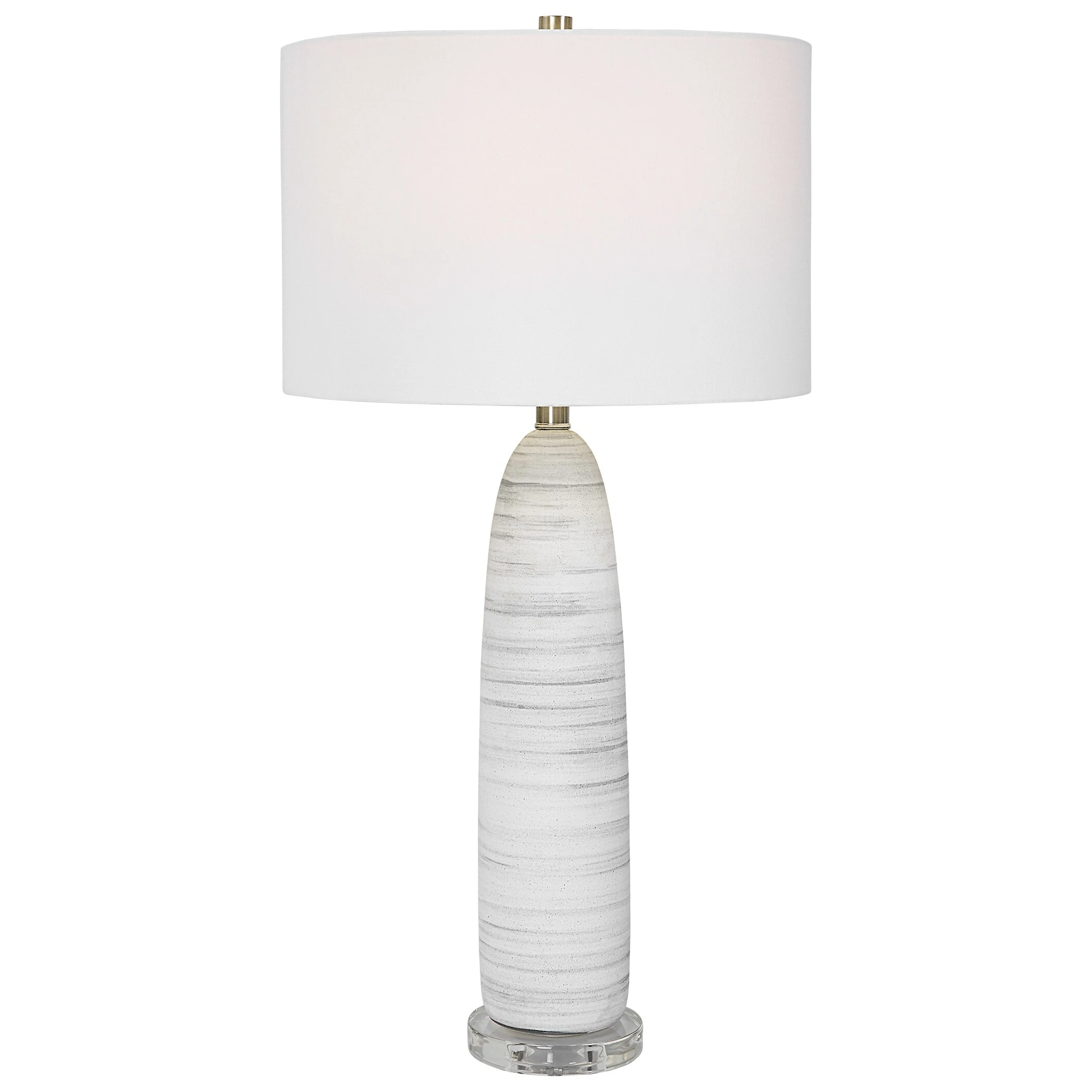 Uttermost Levadia Matte White Table Lamp