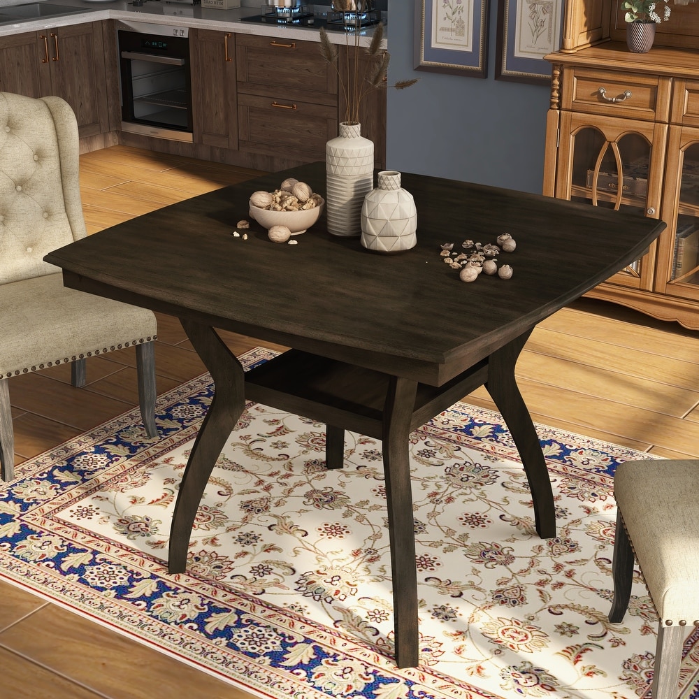 Furniture of America Rore Rustic Walnut 48 inch Counter Height Table