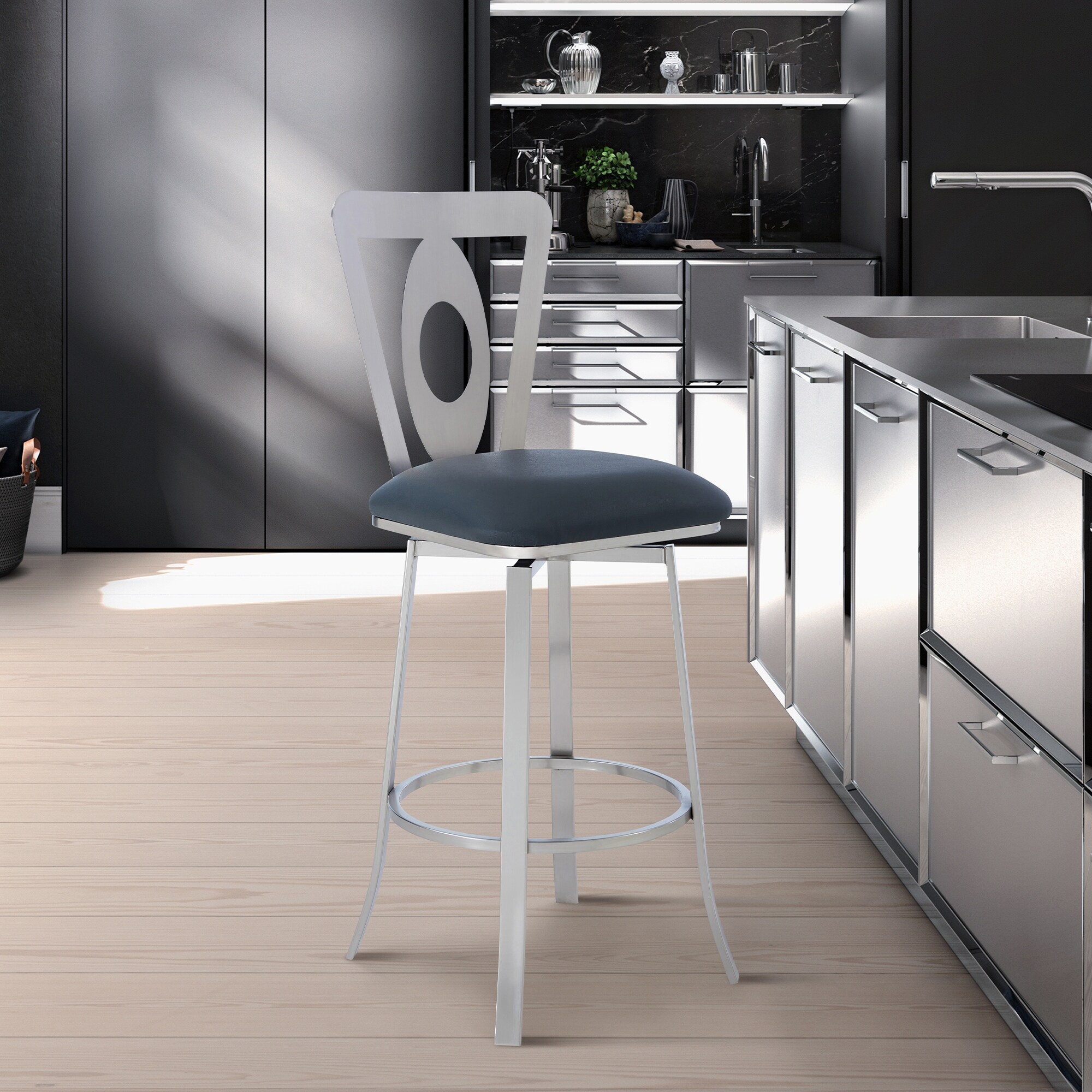 Lola Bar and Counter Height Swivel Stool