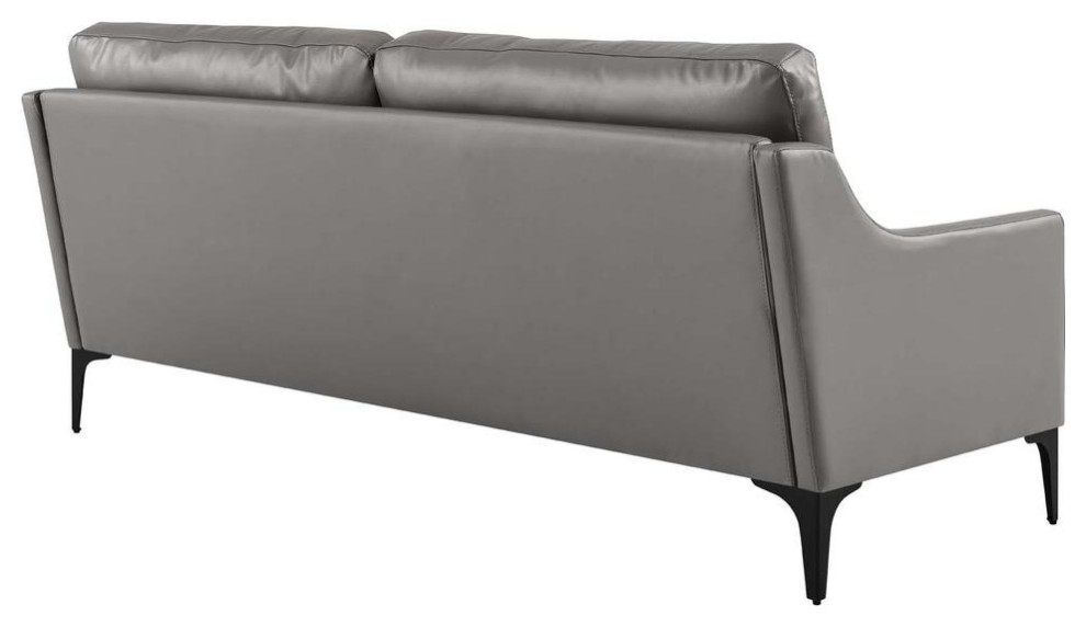 Corland Leather Sofa   Contemporary   Sofas   by BisonOffice  Houzz