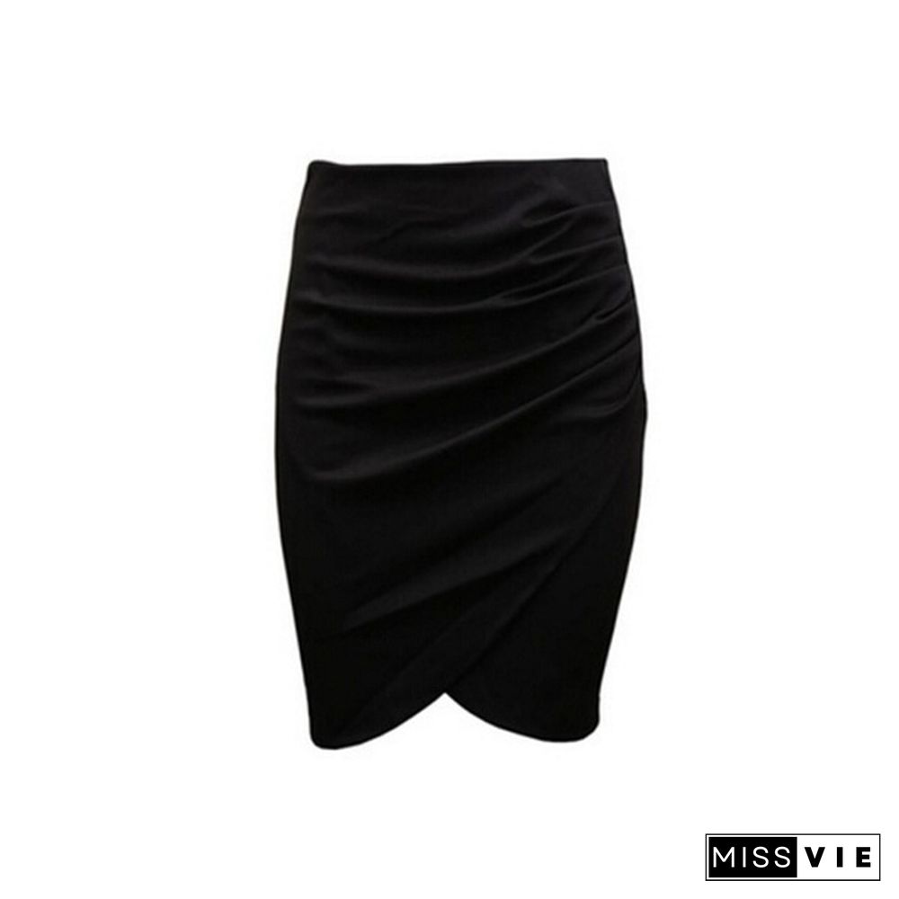 Women's Business Suit Pencil Skirt Summer Ol Skirts For Women Knee Length Step Skirt