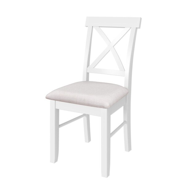 2-Piece Farmhouse Upholstered Dining Chairs