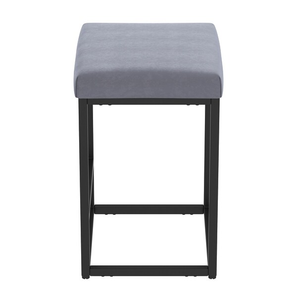 Modern Set of 2 Backless Bar Stools