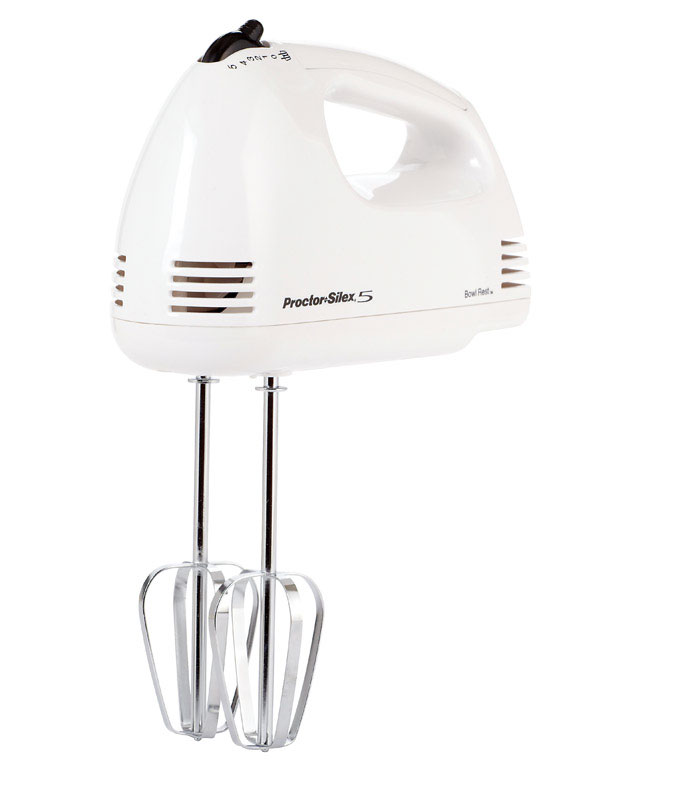 Proctor Silex White 5 speed Hand Mixer