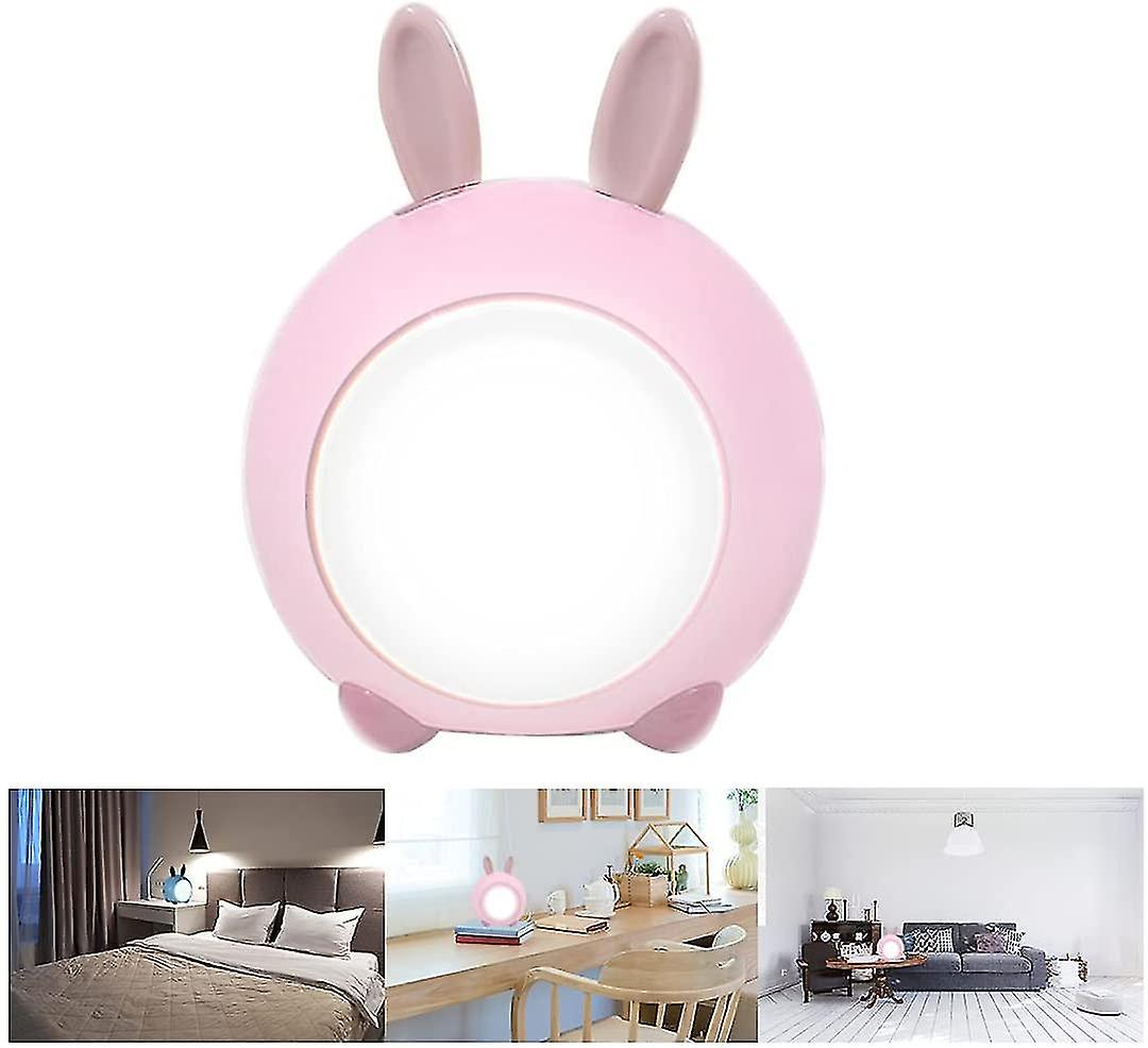 Cute Bunny Kids Night Light， Led Touch Night Lamp With Usb Rechargeable For Bedroom