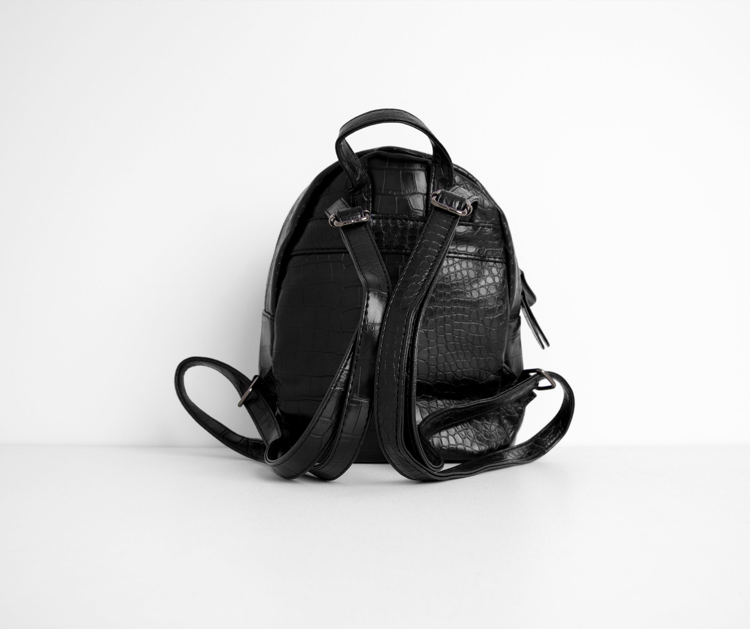 You've Got It Mini Faux Leather Croc Backpack