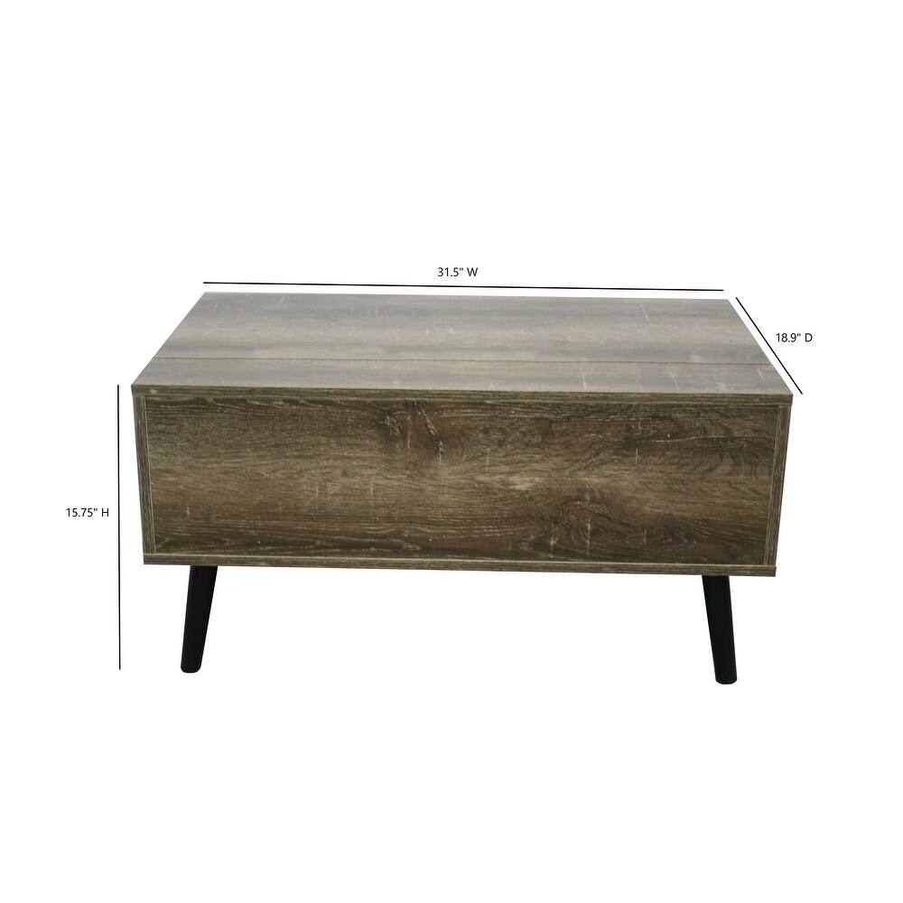 Cooper Rustic Mid Century Modern Lift top Coffee Table