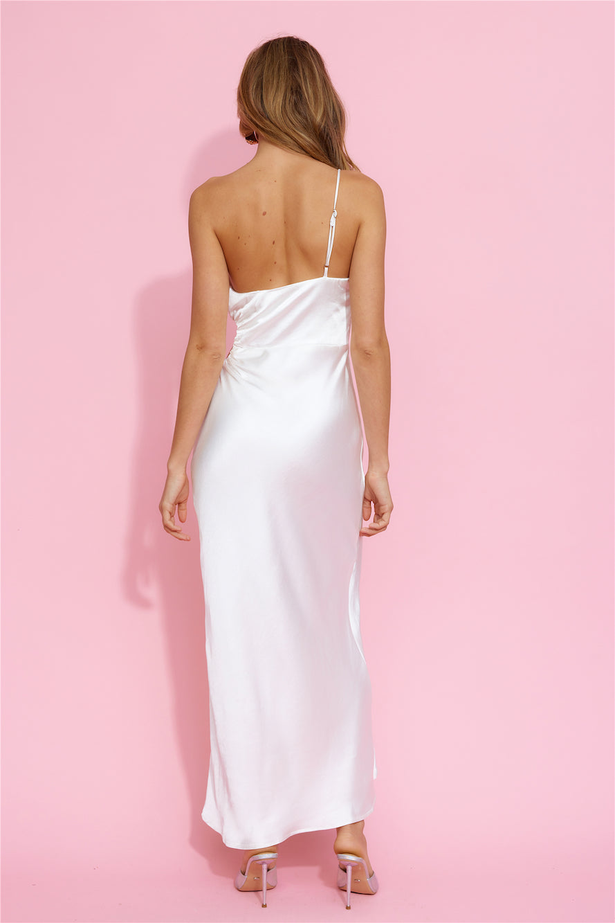 You're That Girl Midi Dress White