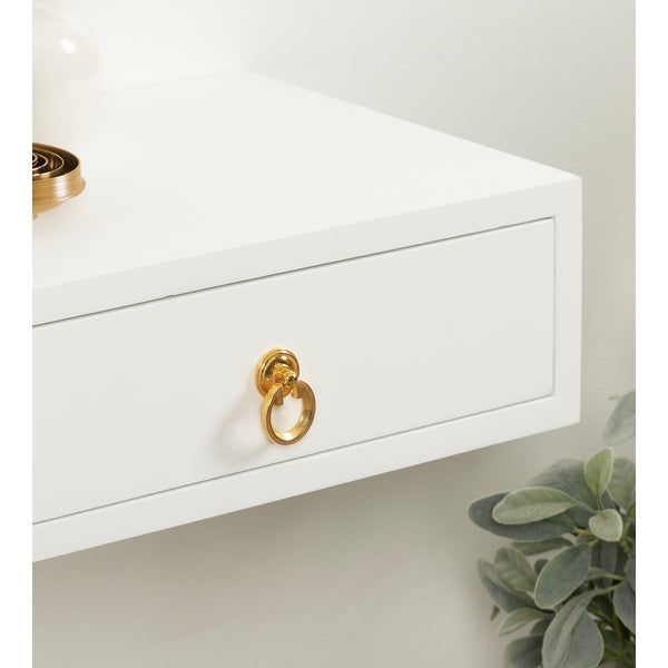 Kate and Laurel Decklyn Floating Side Table with Drawer