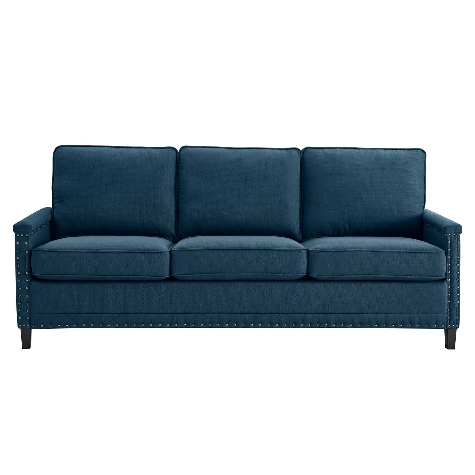 Modway Ashton Upholstered Fabric Sofa, Blue