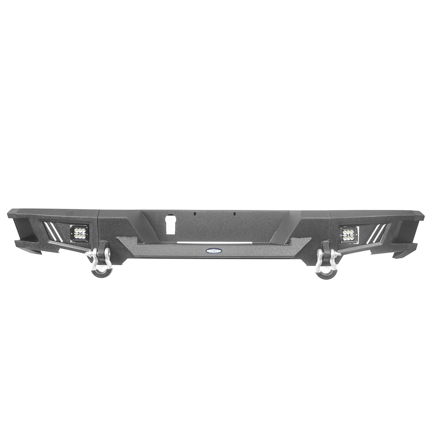 Hooke Road Rear Bumper Fit Dodge Ram 1500 2009-2018 with License Plate Hole and LED Spotlights