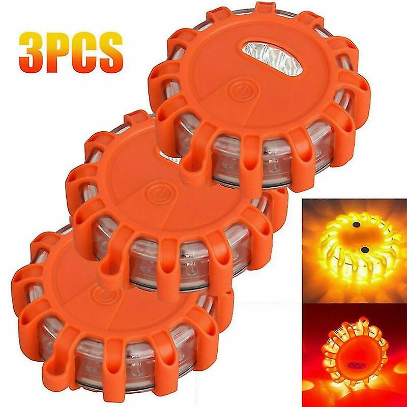 Magnetic Emergency Roadside Safety Light Ip44 Road Flares Rescue Light Led Strobe Warning Light Flashlights Car Beacon Lamps