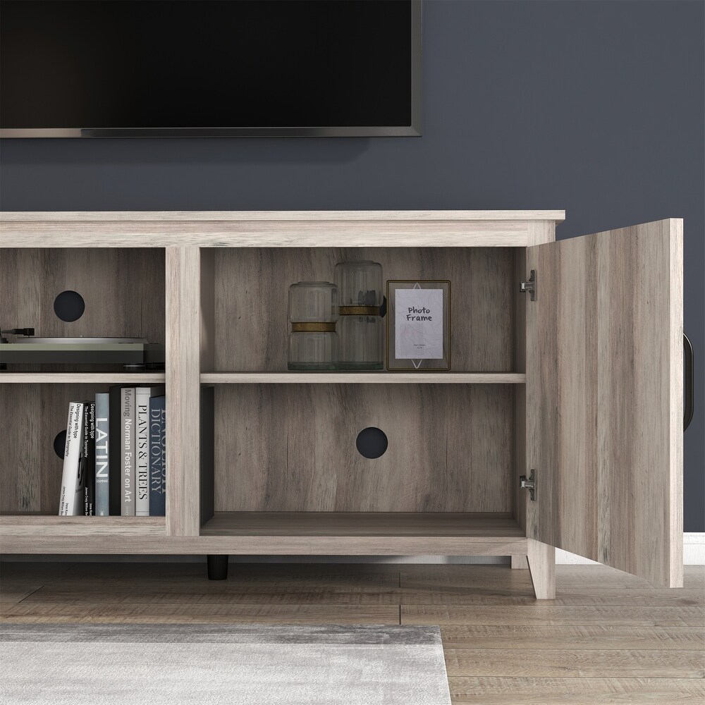 2 Doors Storage Media Console TV Stand up to 60 inches