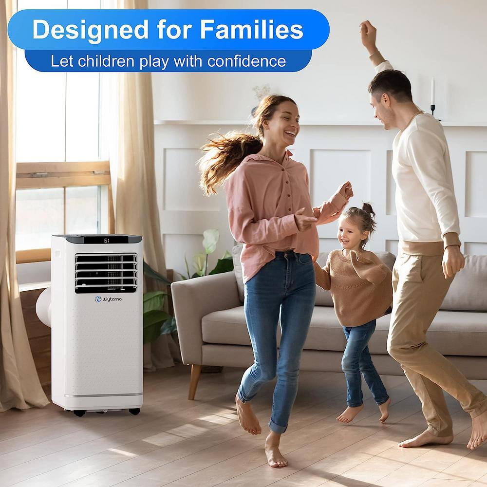 10000 BTU Portable Air Conditioner Cools 450 Sq. Ft. with Heater and Dehumidifier with Remote LED Display in White K-BK-71