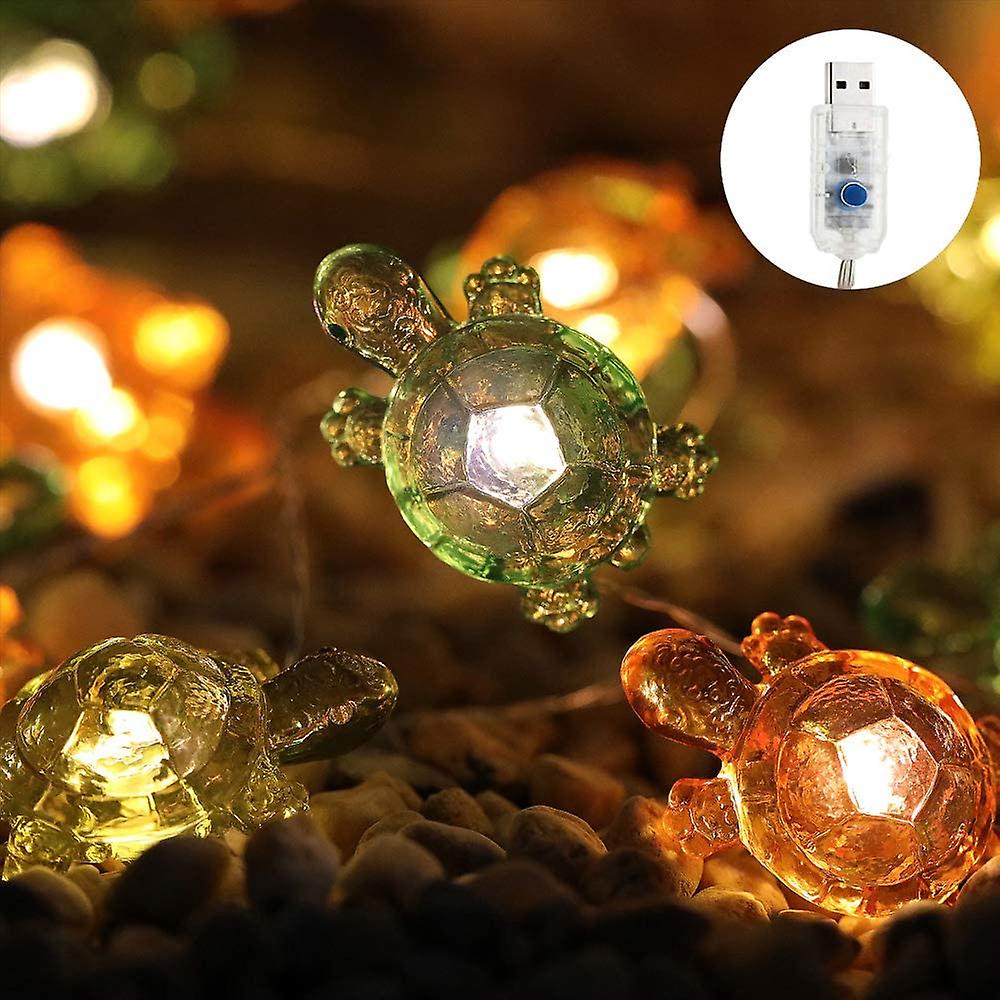 Multicolor Small Turtle Usb Plugin String Lights 1.2