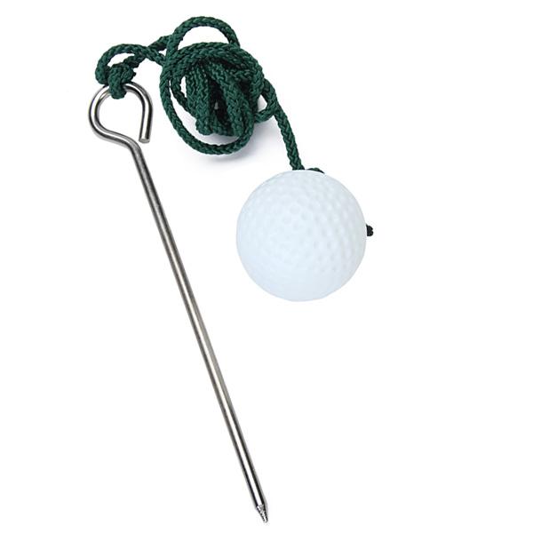 2 Pack Golf Ball with String for Outdoor Ball Toss Lawn Game for Adults